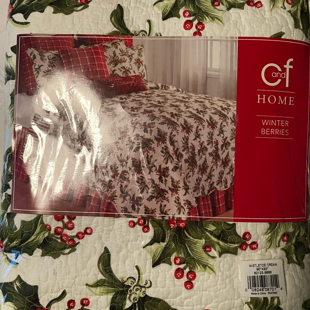 Christmas winter berries duvet - Picture 4 of 5
